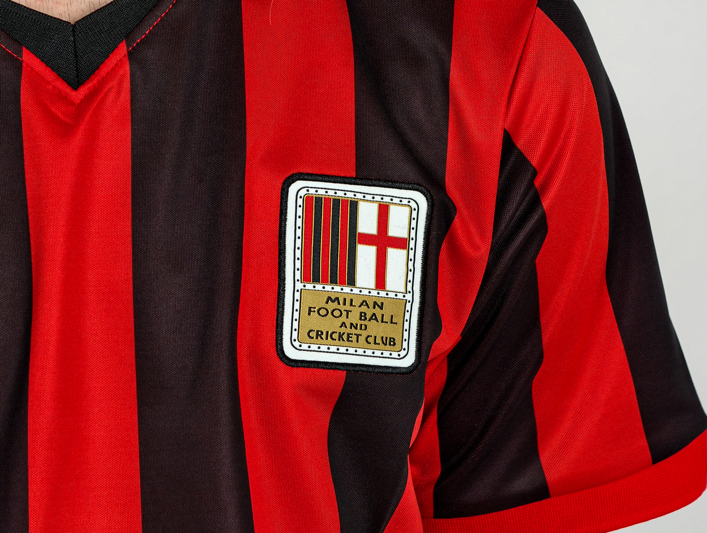 Фанатская Милан майка футбольная юбилейная