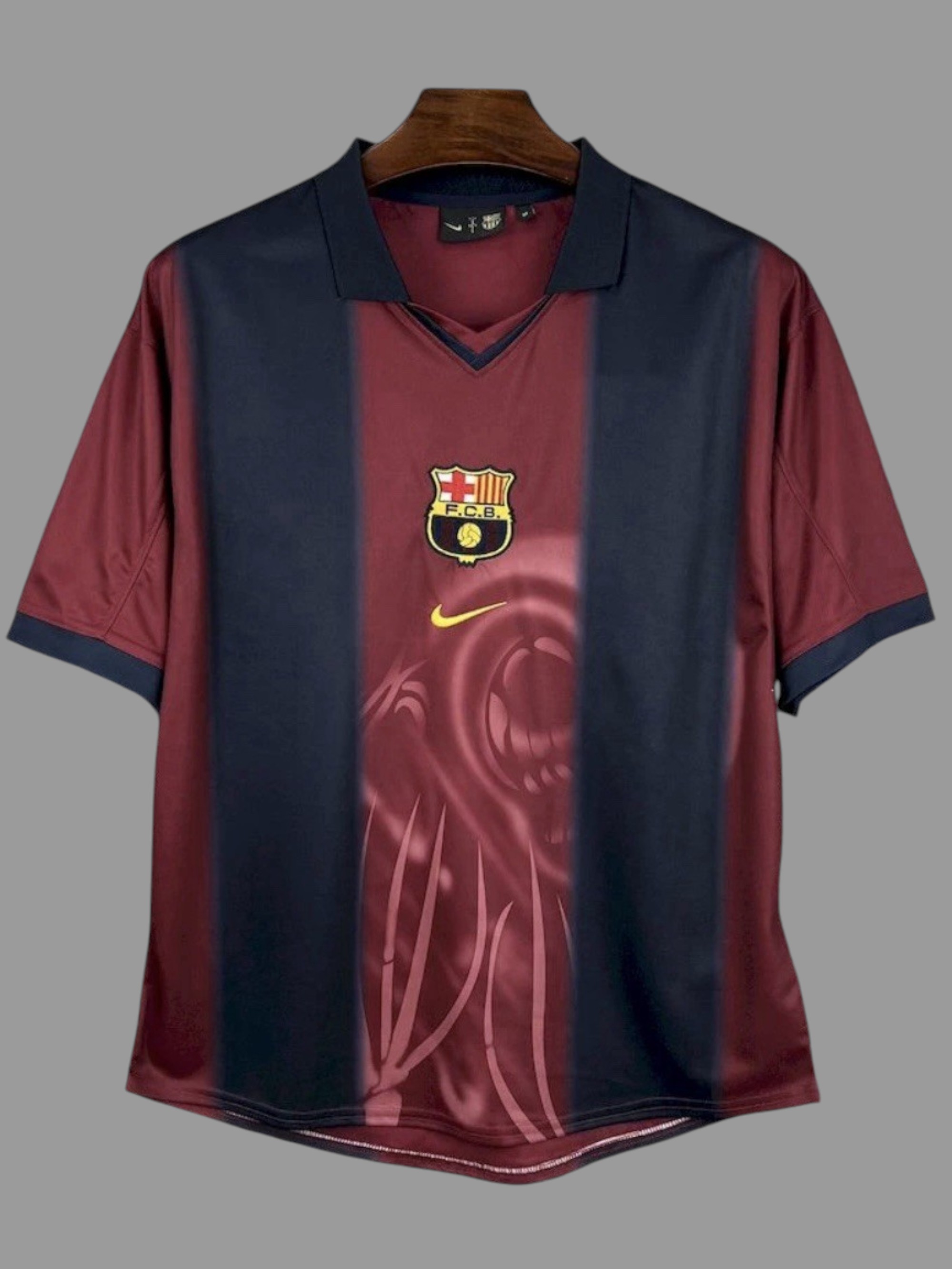 Фанатская Барселона майка футбольная Cactus Jack Skeleton