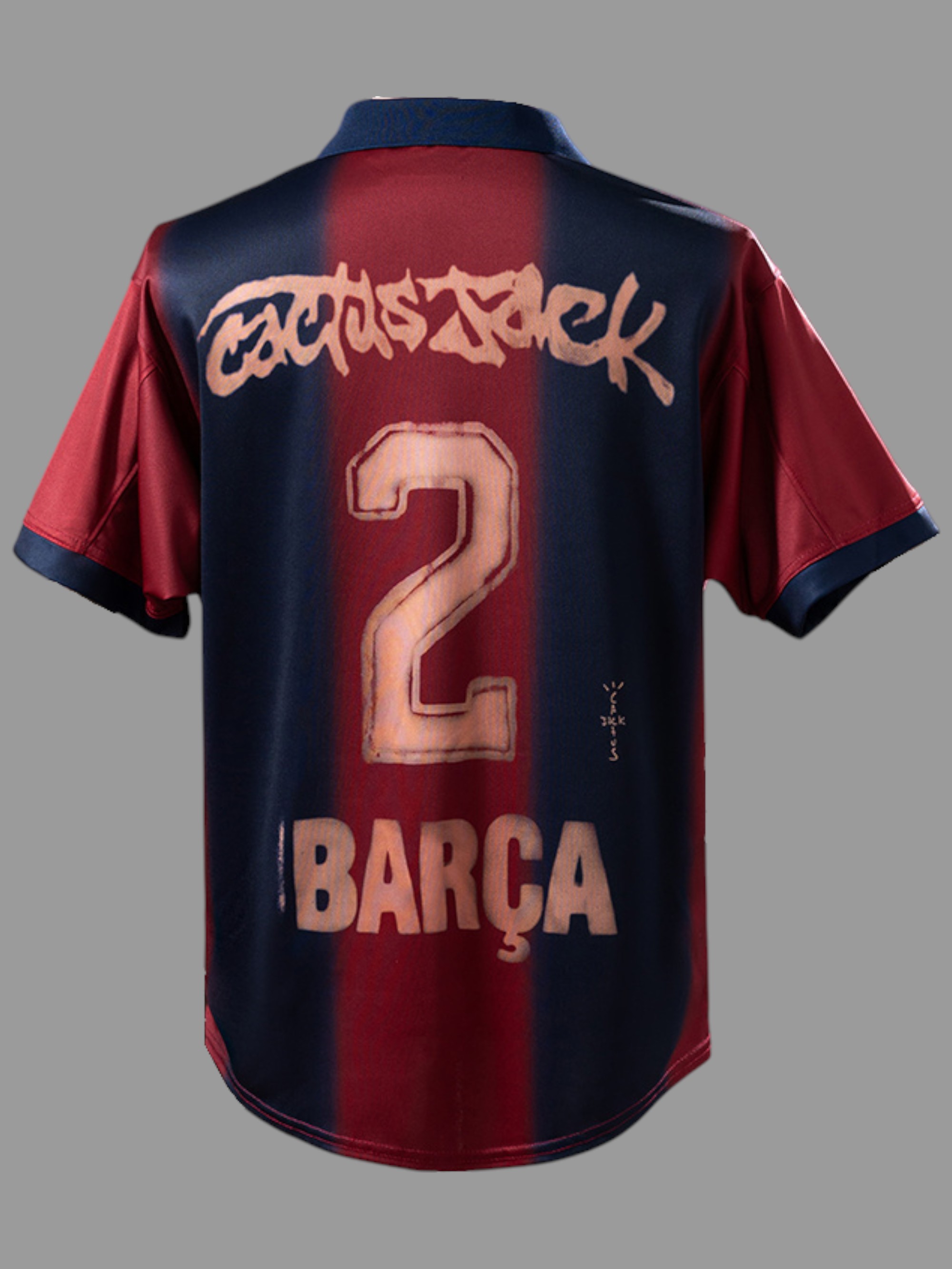 Фанатская Барселона майка футбольная Cactus Jack Skeleton