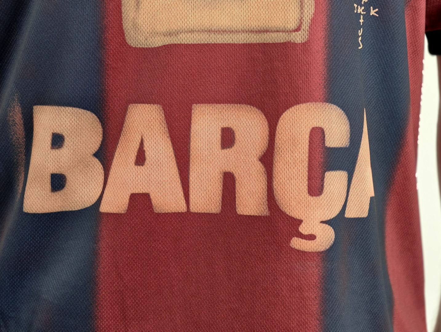 Фанатская Барселона майка футбольная Cactus Jack Skeleton