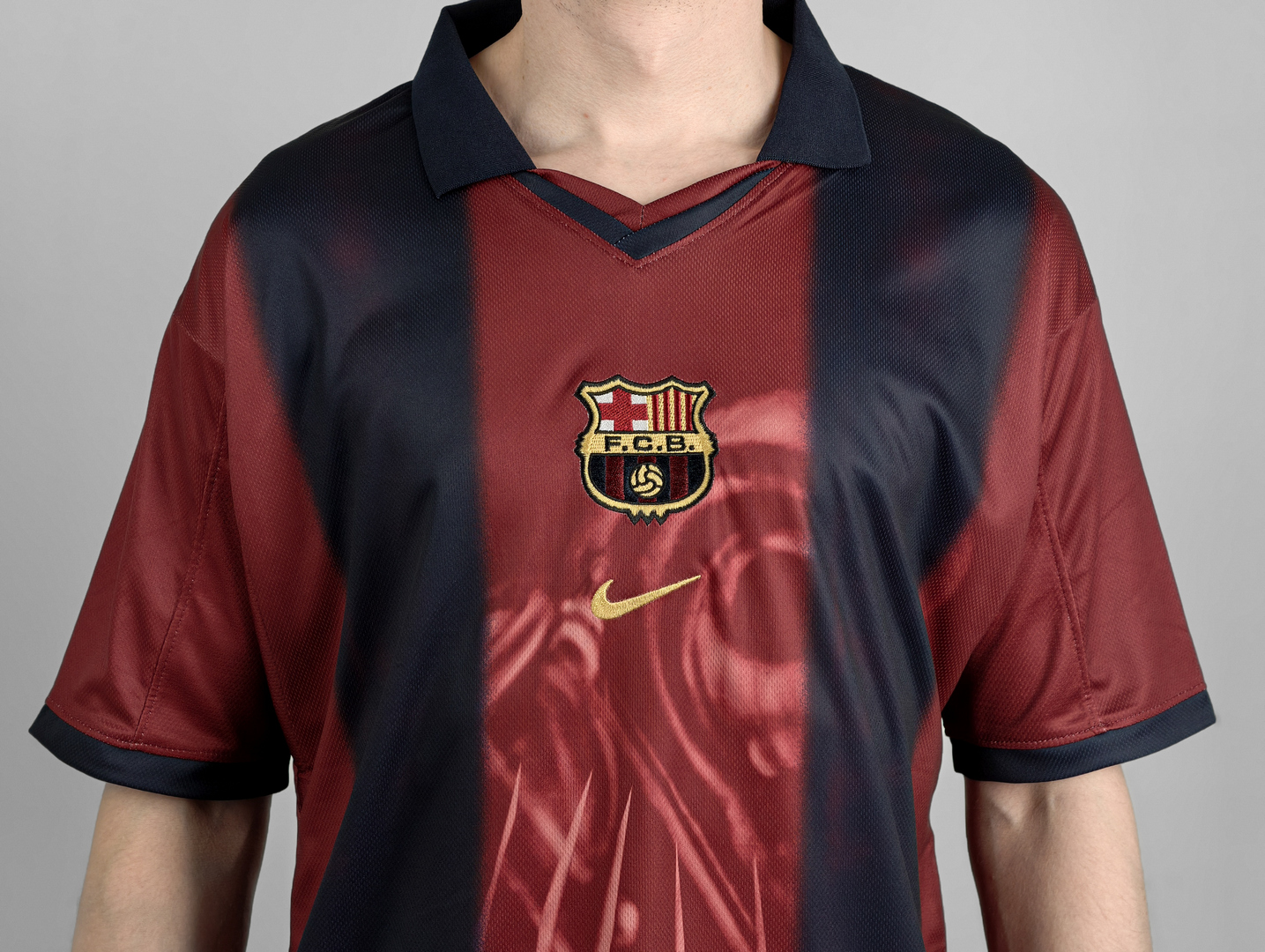 Фанатская Барселона майка футбольная Cactus Jack Skeleton