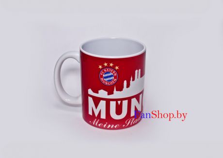 Кружка керамическая ФК Бавария Мюнхен белая панорама