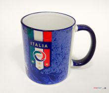 Кружка керамическая сборной Италии синяя