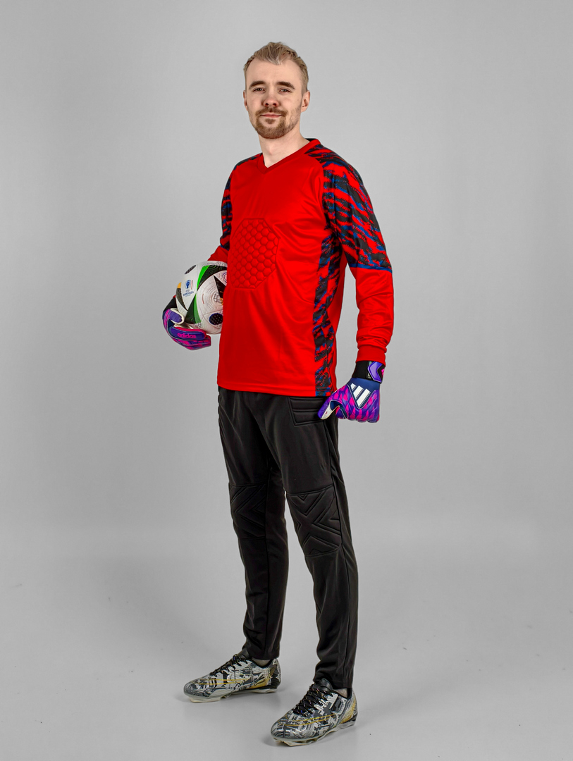 Вратарский комплект стандарт красный