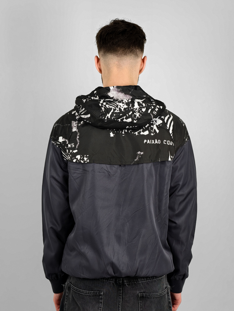 Ветровка ФК Челси Nike серо-черная