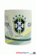 Кружка керамическая сборной Бразилии белая