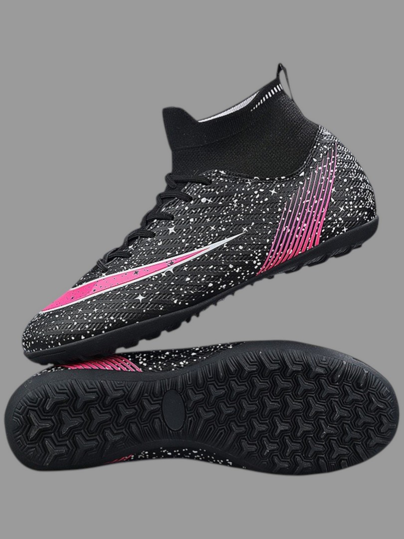 Сороконожки копия Nike Mercurial 32-45 р-р черно-розовые